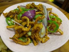 椒盐鱿鱼-老兵牛蹄店(下沙店)