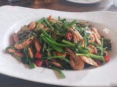 韭菜炒小河虾-烧肉馆(古北水镇景区店)