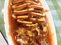 香辣鱿鱼-华圆美食-老蓬莱菜(蓬港路店)