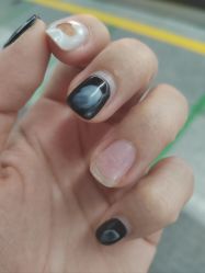 -孔雀手美甲美睫护理