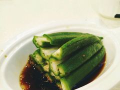 白灼秋葵-尚岛私房菜(西方巷店)