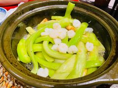虾仁玉带丝瓜-南京大牌档(香港广场店)