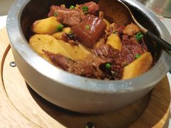 石锅山药焖牛腩-九毛九西北菜(百信广场店)