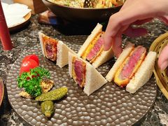 老干杯澳洲和牛菲力炸牛排三明治-老乾杯和牛烧肉(王府中环店)