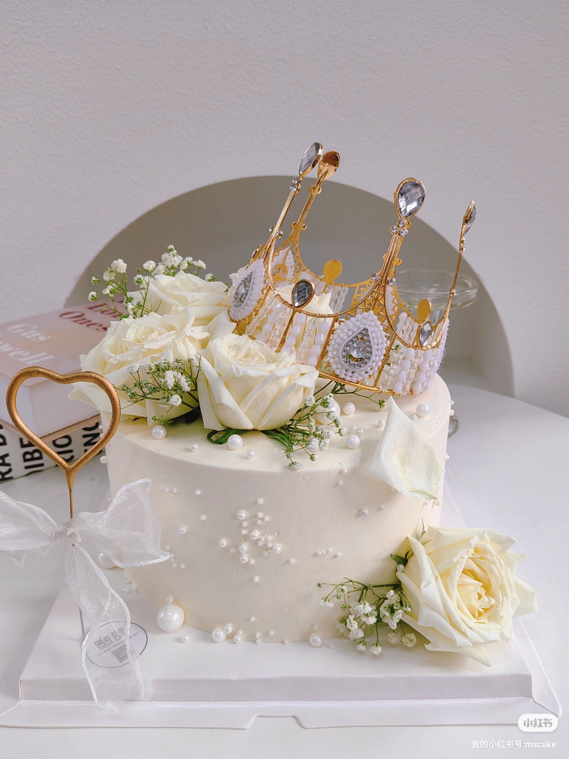 白玫瑰女士皇冠蛋糕#重庆