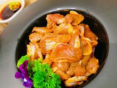 孜然鸡胗-额尔敦牛厨师铜板烧