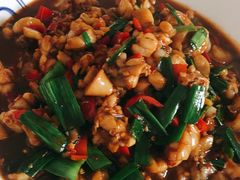 田鸡炒年糕-醋果子炒大肠·老赣南客家菜(渔湾里店)