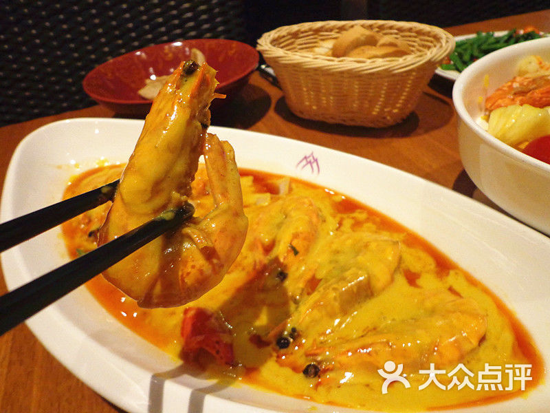 鑫泰泰国料理(kkmall京基店)-咖喱皇炒大虾-菜-咖喱皇炒大虾图片-深圳