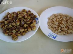 自带的花生米和蚕豆-北京水岸山吧度假村(雁栖镇店)