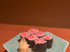 蓝鳍金枪鱼泥拌葱卷-水之惠鲜鱼料理(王府大街店)