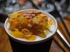香芒果丁奶香豆花-觅豆豆花甜品(望平街店)