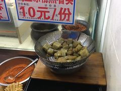 煎纳西鸡豆凉粉-内涵饵块