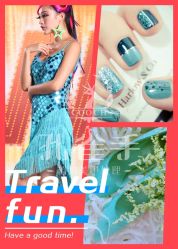 583-孔雀手美甲美睫护理