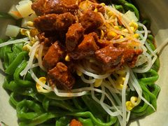 精瘦肉臊子面-手擀菠菜面(西康路店)