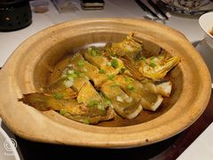 砂锅姜葱焗大黄鱼-炳胜品味(海印总店)