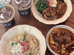 牛肝菌白汁玉子意面-CowCow其其·牛杂咖啡公司(六运店)