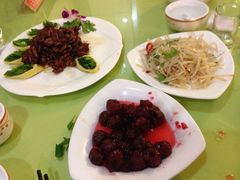 莲花鸭片+炒红果+爽口芥丝-大眼锅贴水饺(河东店)