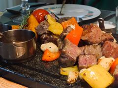 田园澳洲骰子牛肉-蜜桃花开·中西融合菜E&W(南长街店)