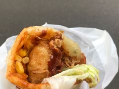-小红车炸蛋葱油饼