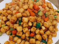 虾仁炒疙瘩-白魁老号饭庄(安内店)