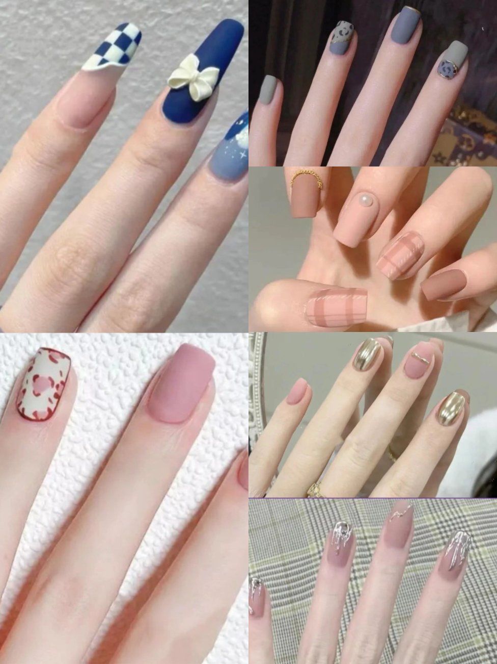 ✨冬日b备!高级感满满的磨砂美甲