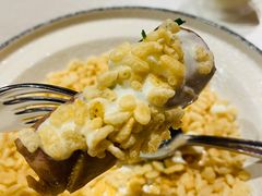 牛舌奶油浓汤沾脆米-北京古城老院厉晓麟精致菜