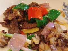 姜葱爆炒黄牛肉-阿多私房菜(顺德店)