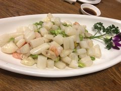 太湖虾仁炒藕芽-品大三——南京菜(大行宫店)