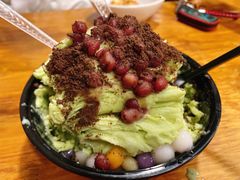 抹茶雪花冰-串妹花式冰粉(乐山总店)