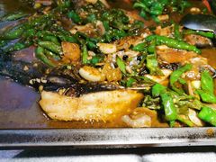 小炒黑猪肉烤鱼-探鱼·鲜青椒爽麻烤鱼(北京路天河城店)