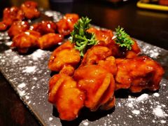 雪花糖醋里脊-绿茶餐厅(松江万达店)