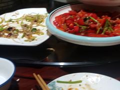 -东来菜馆•手抓海鲜家常菜•海鲜锅贴(鸽子窝店)
