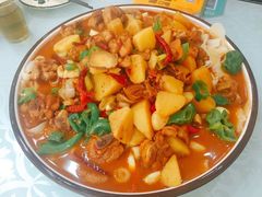 大盘鸡-刀郎新疆餐厅.烧烤大盘鸡(绿地清真店)