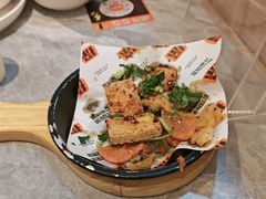 干拌黄金豆腐-探鱼·鲜青椒爽麻烤鱼(正佳广场店)