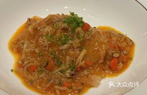 Crispy Green Shark Fin with Crab Paste