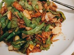 湖南辣椒炒土猪肉-湘邻呷铺·田园家宴(汉基广场店)