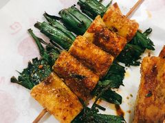 豆皮韭菜-麻辣烧烤(王串场六号路焕玉里店)