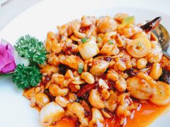 宫爆鲜虾仁鸡丁-北京长城饭店-21层中餐厅