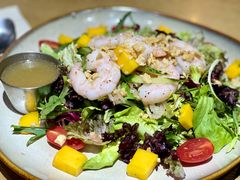 鲜柚芒果沙拉&nbsp;佐冰花酸梅酱-HELLO 27 意面·沙拉·帕尼尼