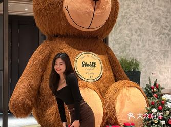 厦门圣诞下午茶三米泰迪熊超好拍！