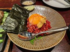 生牛肉拌海胆-九州酒场ひこぞう(1号店)