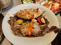 -草家酱蟹炭火烤肉店(珲春南路一店)