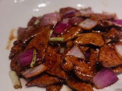 京葱爆猪肝-虎哥私房菜(馒头山店)
