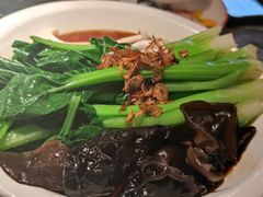 白灼菌菇菜心-新白鹿餐厅(虹桥南丰城店)