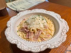 温泉蛋培根奶油汁扁面-Rosemary·纽西兰简餐(江南西店)