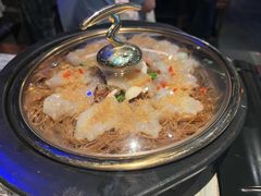蒜蓉粉丝蒸开边虾-绿茶餐厅(乐峰广场店)