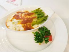 焗芦笋-小白桦西餐厅