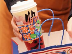 大口草莓桃子-LELECHA乐乐茶(上海五角场万达广场店)