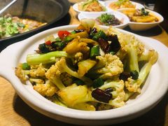 烧椒有机菜花-福茂源横山铁锅羊肉(牡丹园店)