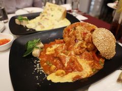 鲜茄猪扒金枕焗饭-庭园西餐